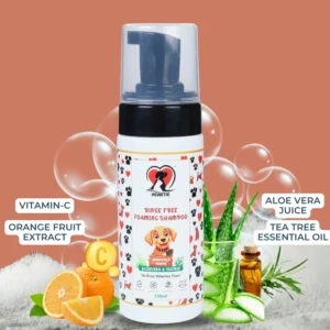 HEARTIE Rinse-Free Foaming Shampoo for Dogs & Cats