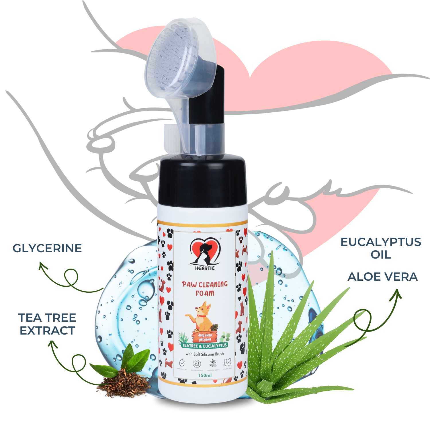 HEARTIE Paw Cleaner for Dogs & Cats